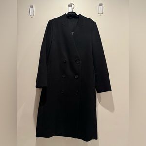 Handmade high quality cashmere navy coat